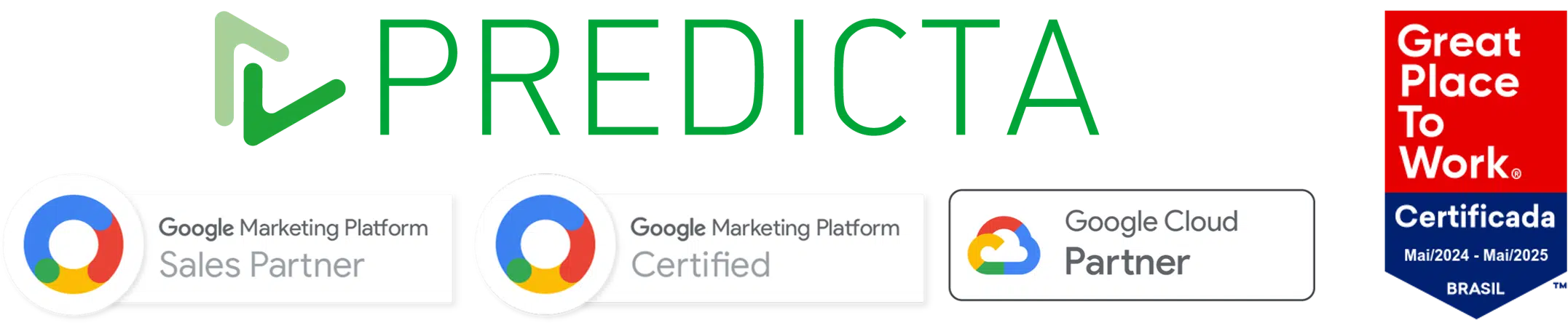 Predicta | Sales Partner Google Marketing Platform | Certified Partner Google Marketing Platform | Certified Partner Google Cloud Platform | Great Place to Work